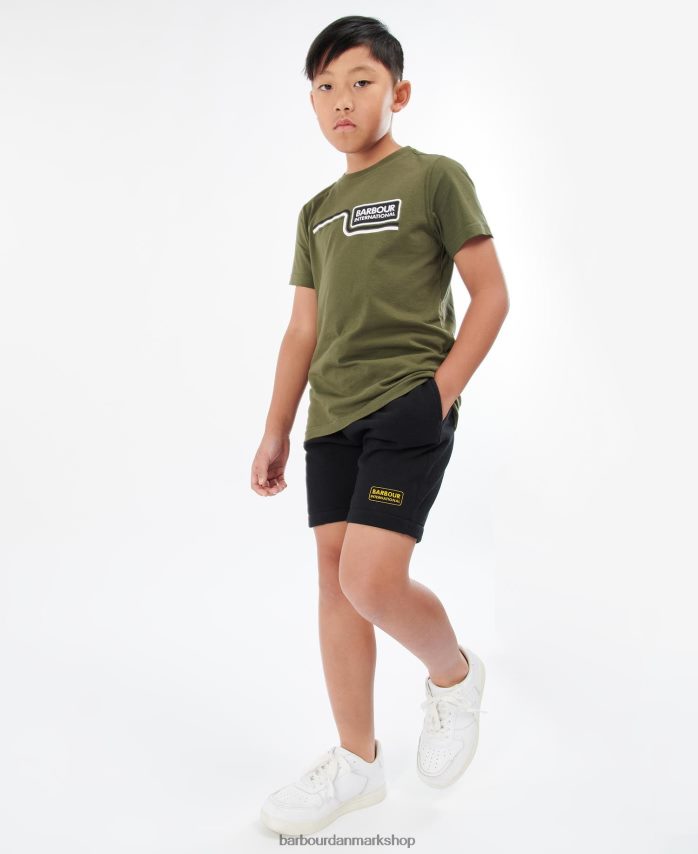 grå mergel essentielle sweatshorts BR2BR22529 drenge Barbour tøj