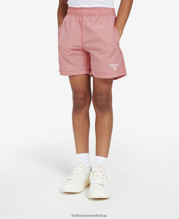 klassisk rød gingham badeshorts BR2BR22511 drenge Barbour tøj
