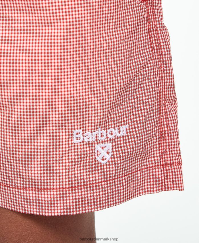 klassisk rød gingham badeshorts BR2BR22511 drenge Barbour tøj