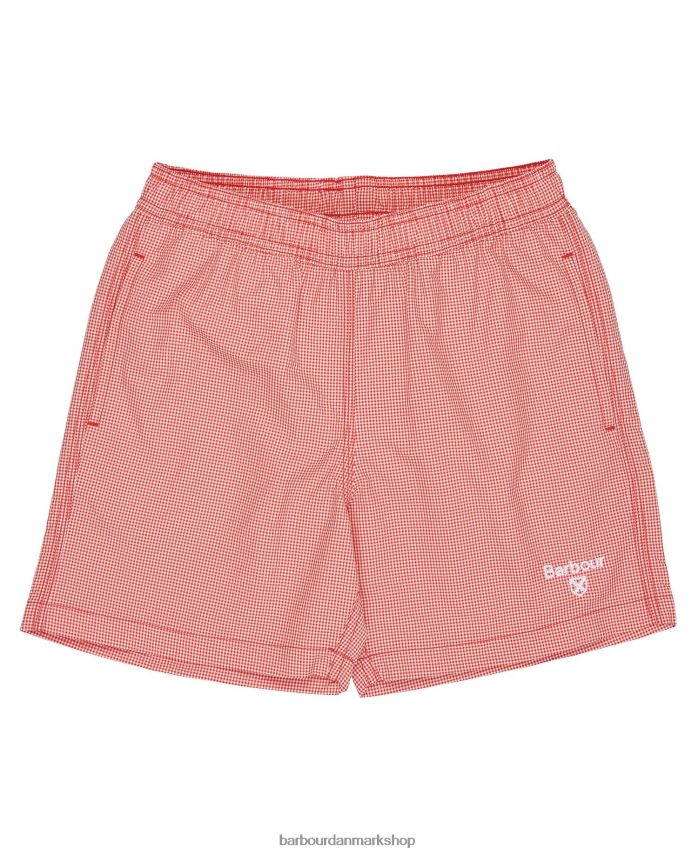 klassisk rød gingham badeshorts BR2BR22511 drenge Barbour tøj