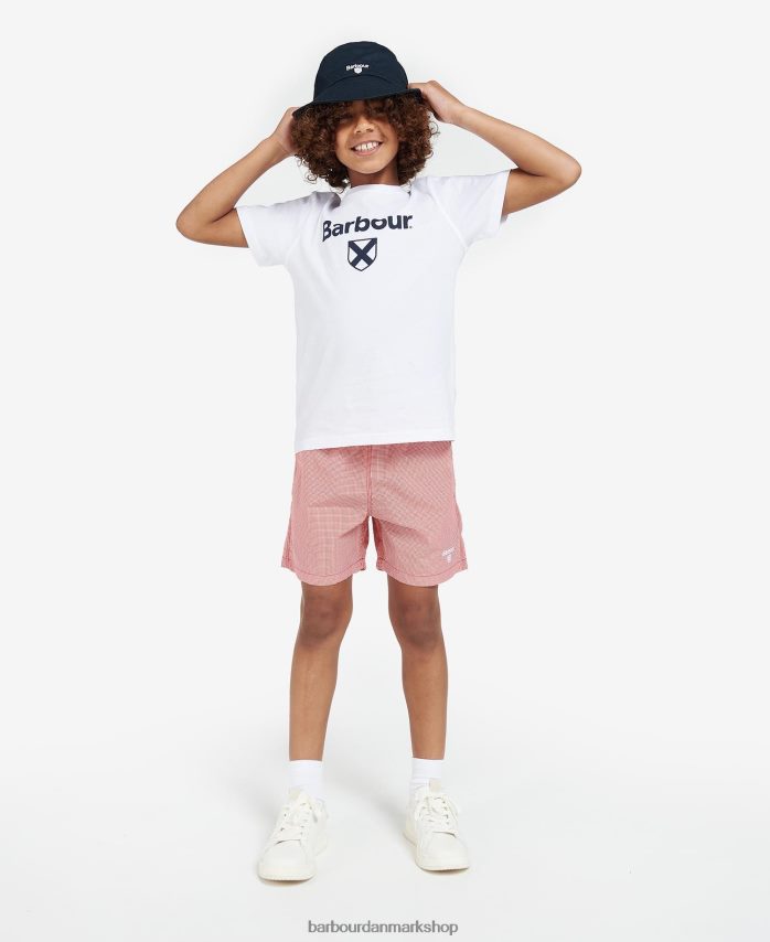 klassisk rød gingham badeshorts BR2BR22511 drenge Barbour tøj