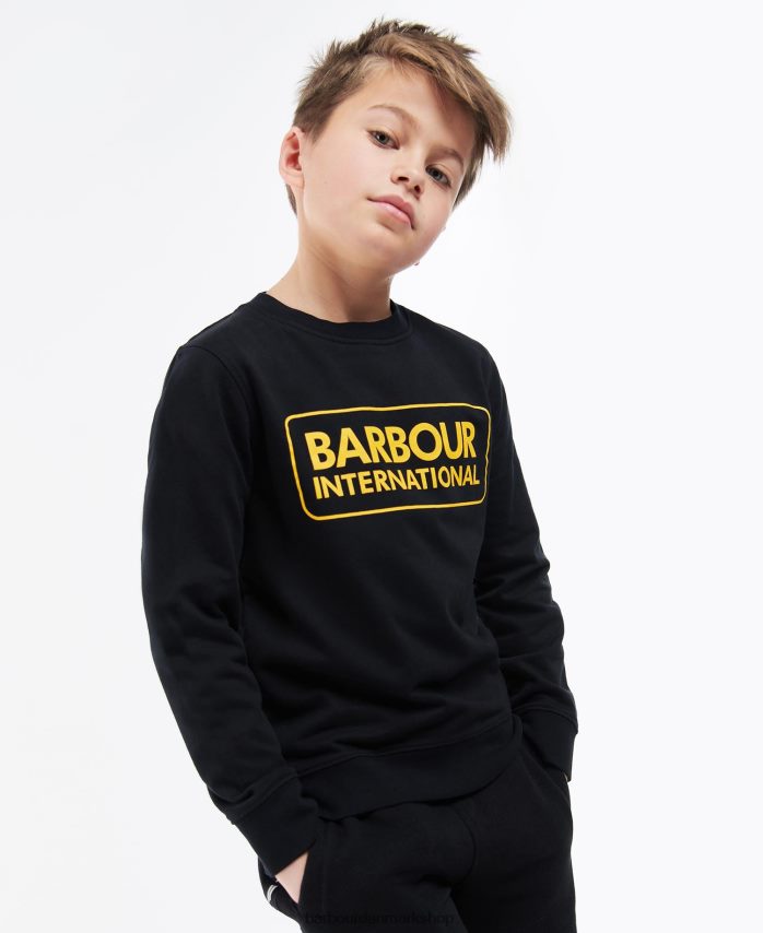 sort stor logo crew jumper BR2BR22532 drenge Barbour tøj