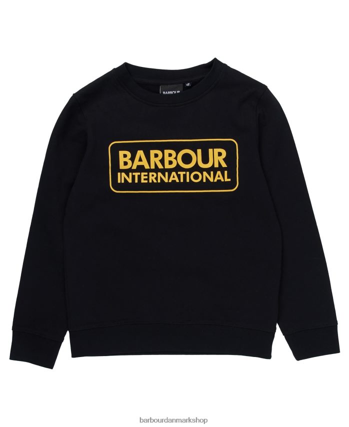 sort stor logo crew jumper BR2BR22532 drenge Barbour tøj