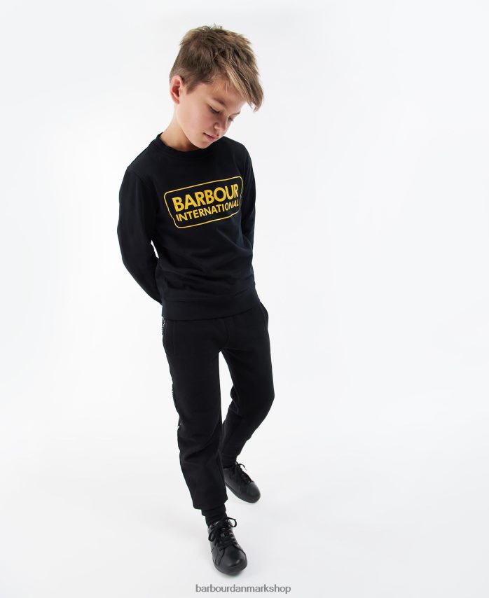 sort stor logo crew jumper BR2BR22532 drenge Barbour tøj