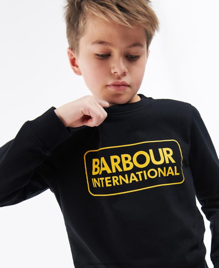 sort stor logo crew jumper BR2BR22532 drenge Barbour tøj