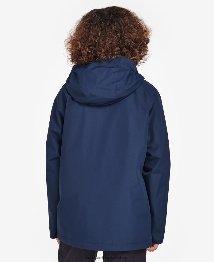 klassisk flåde Domus brusetæt jakke med hætte BR2BR22490 drenge Barbour tøj