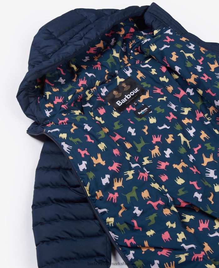 pink punch/retro blomstret coraline quiltet jakke BR2BR22545 piger Barbour tøj