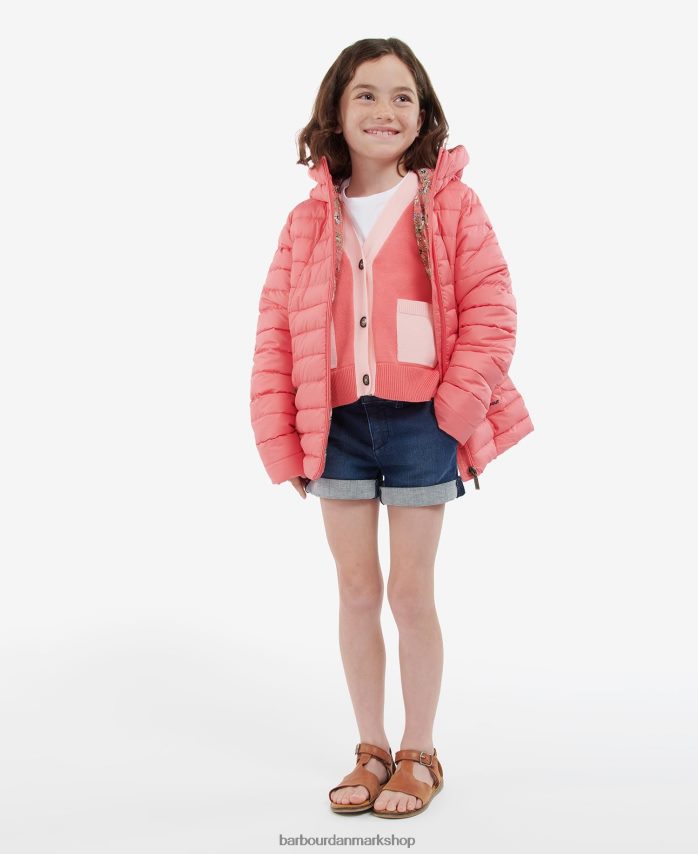 pink punch/retro blomstret coraline quiltet jakke BR2BR22546 piger Barbour tøj