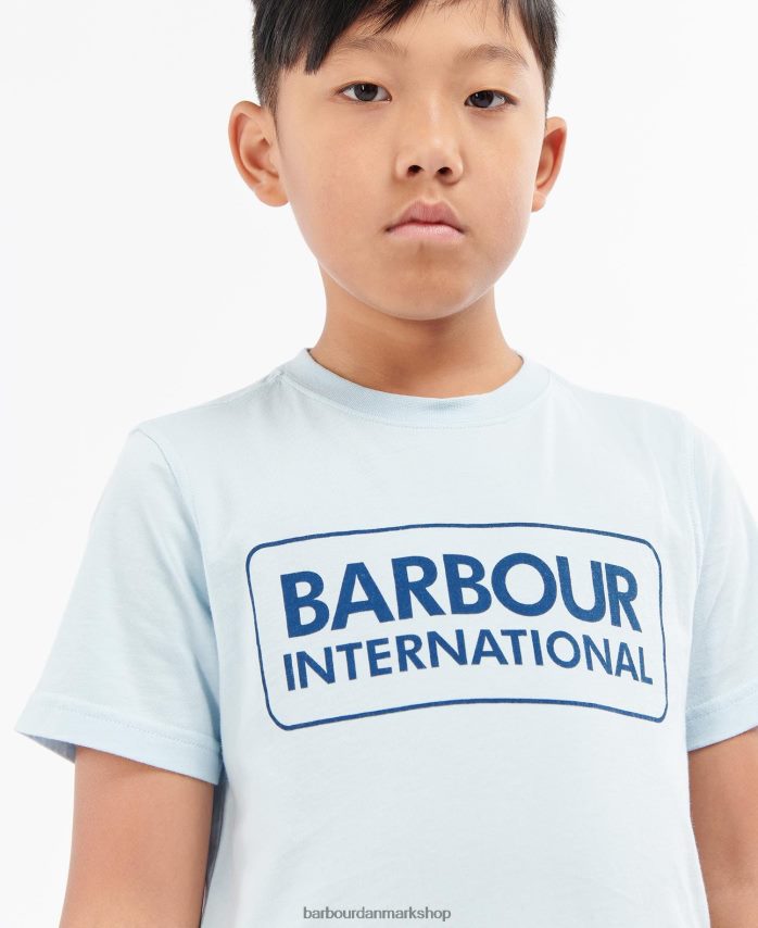 grå mergel essentiel logo t-shirt BR2BR22537 drenge Barbour tøj