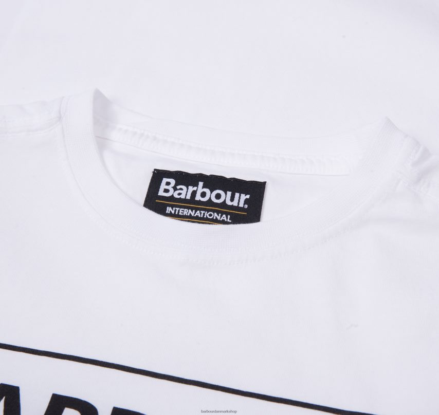 grå mergel væsentlig t-shirt med stort logo BR2BR22527 drenge Barbour tøj