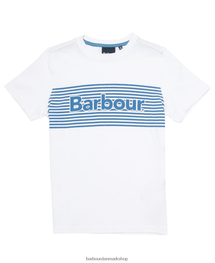hvid bay t-shirt BR2BR22510 drenge Barbour tøj