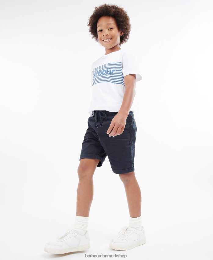 hvid bay t-shirt BR2BR22510 drenge Barbour tøj