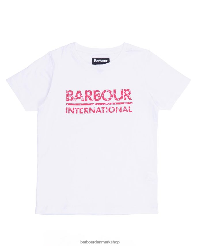 hvid/pink terrazzo valtteri t-shirt BR2BR22571 piger Barbour tøj