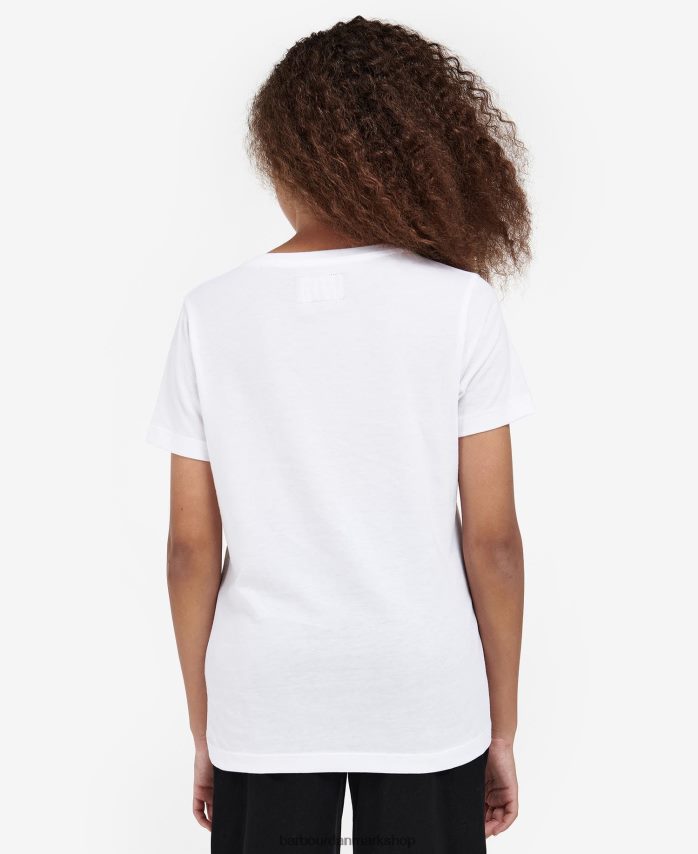 hvid/pink terrazzo valtteri t-shirt BR2BR22571 piger Barbour tøj