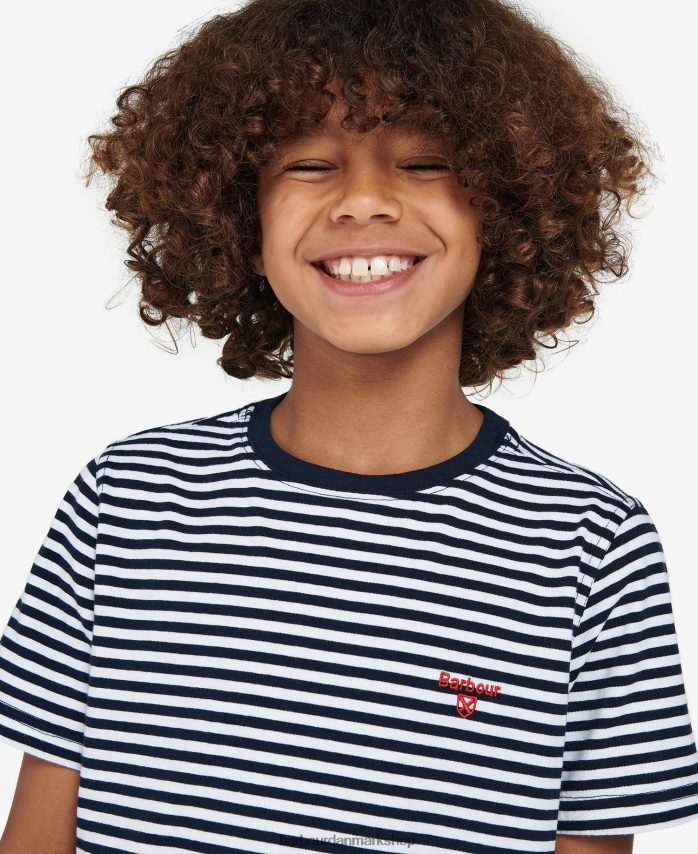 klassisk flåde blake t-shirt BR2BR22507 drenge Barbour tøj