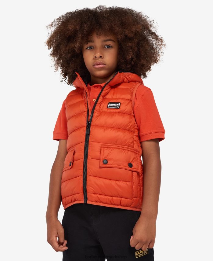 klassisk orange racer-vest med hætte BR2BR22489 drenge Barbour tøj