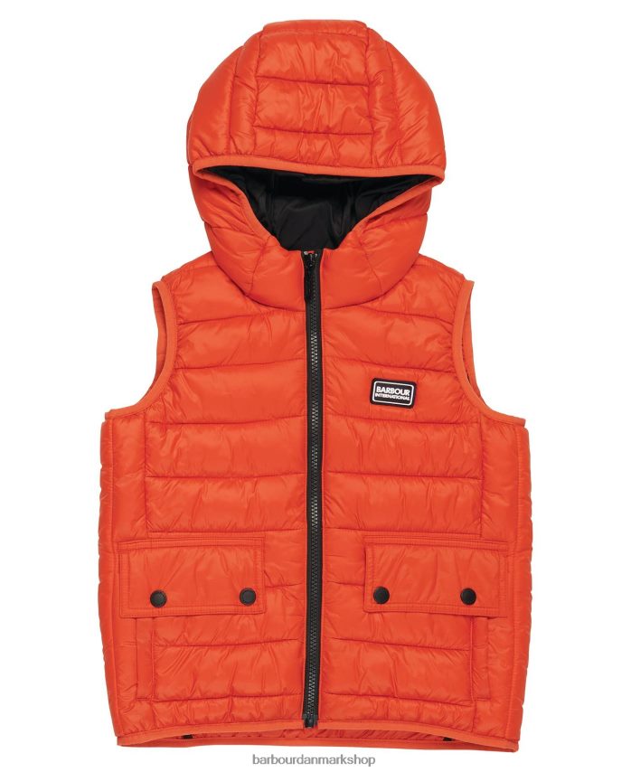 klassisk orange racer-vest med hætte BR2BR22489 drenge Barbour tøj
