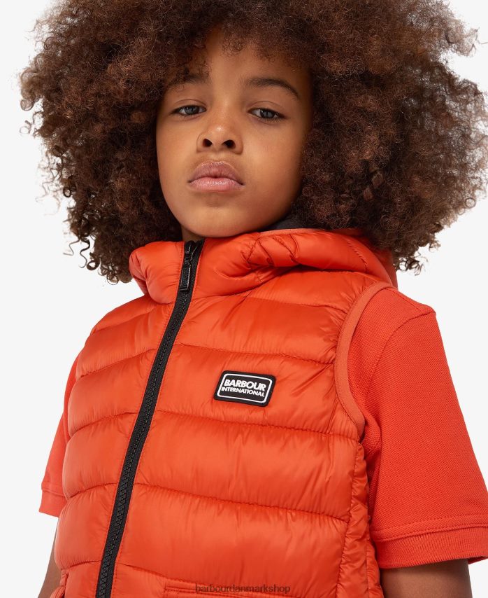 klassisk orange racer-vest med hætte BR2BR22489 drenge Barbour tøj