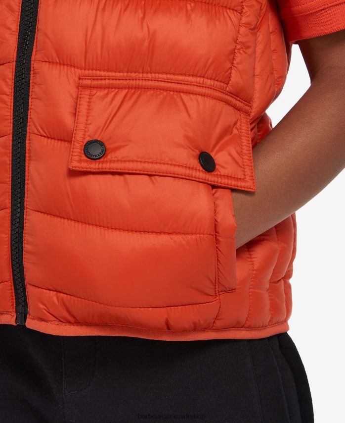 klassisk orange racer-vest med hætte BR2BR22489 drenge Barbour tøj