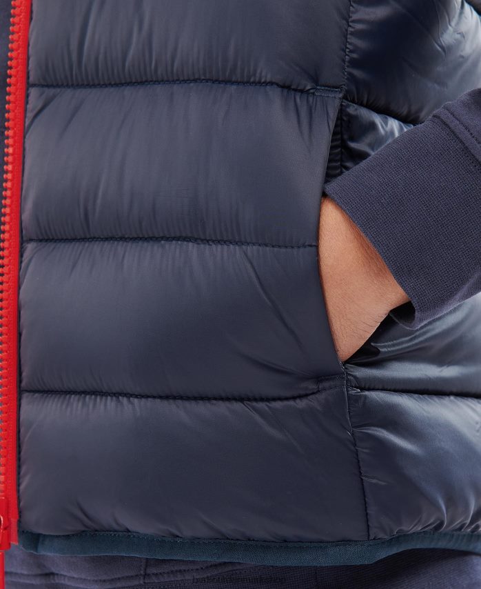 rød trawl gilet BR2BR22486 drenge Barbour tøj