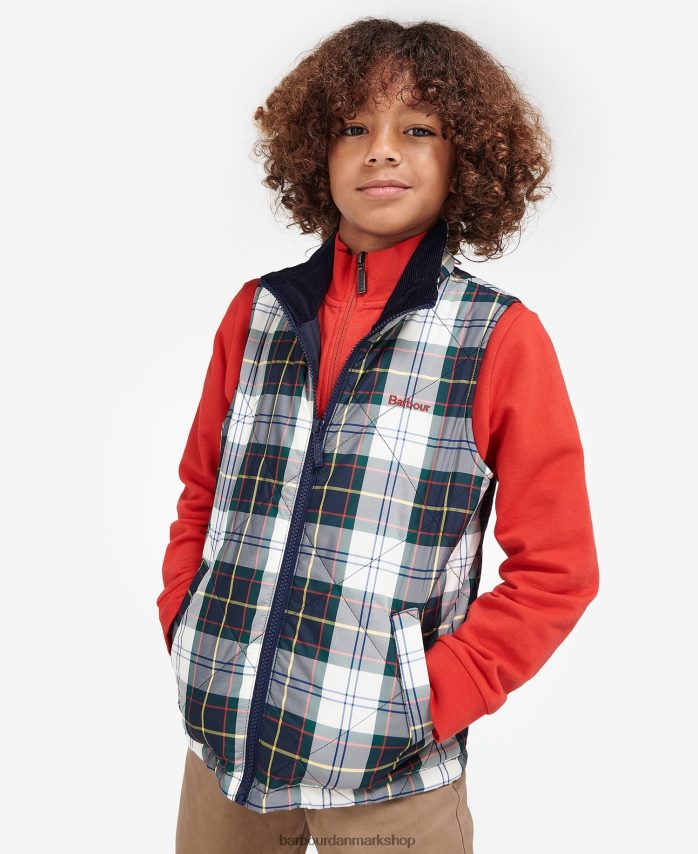 sommer efeu tartan finnar gilet BR2BR22494 drenge Barbour tøj