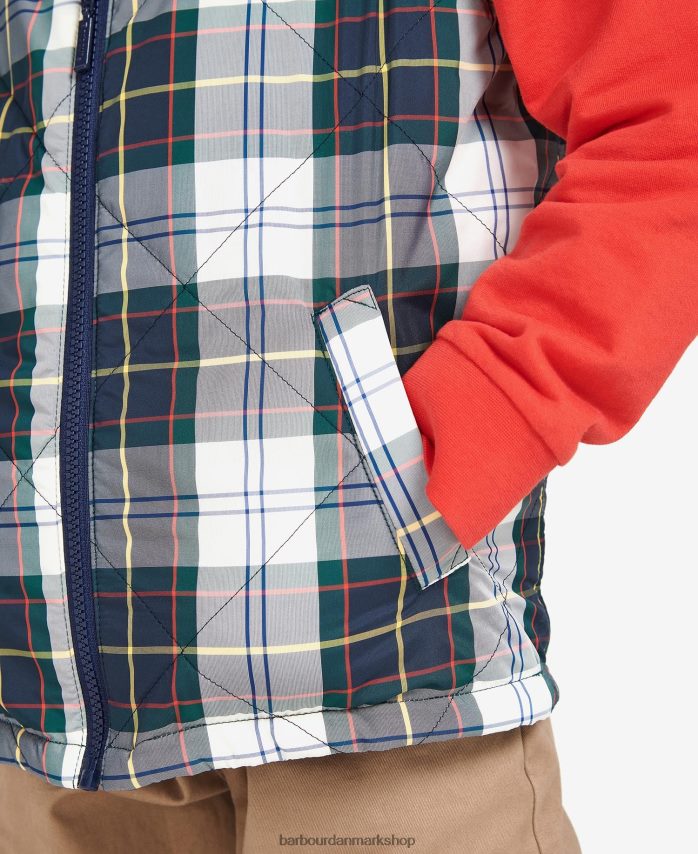 sommer efeu tartan finnar gilet BR2BR22494 drenge Barbour tøj