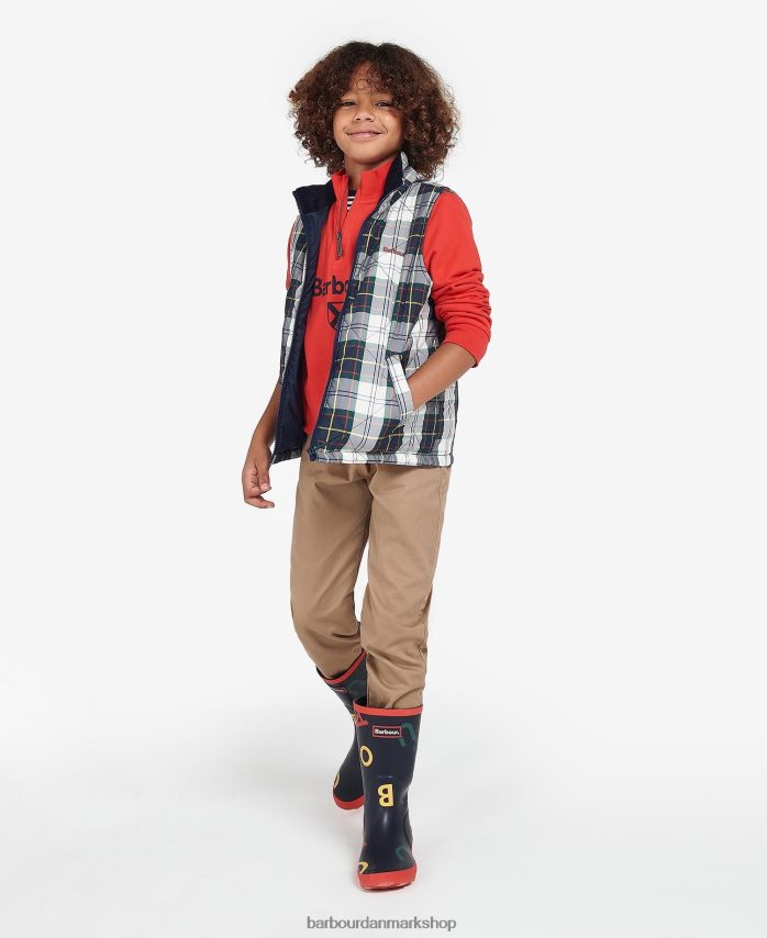 sommer efeu tartan finnar gilet BR2BR22494 drenge Barbour tøj