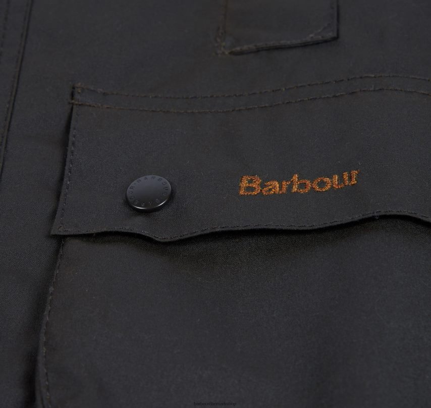 oliven beaufort vokset jakke BR2BR22472 drenge Barbour tøj