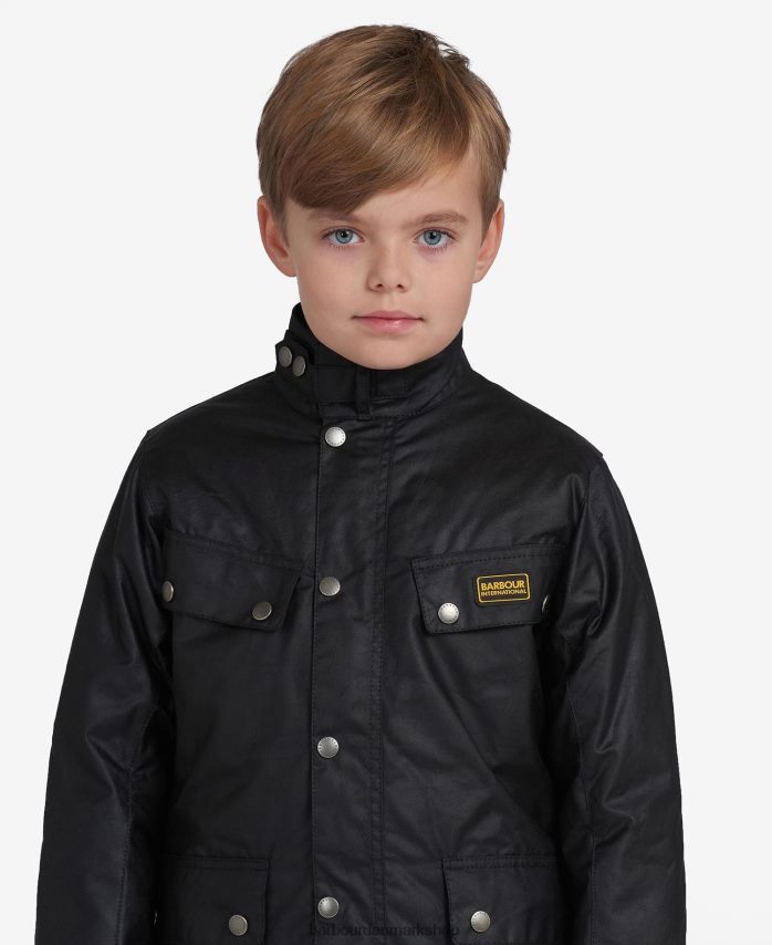 sort duke vokset jakke BR2BR22471 drenge Barbour tøj