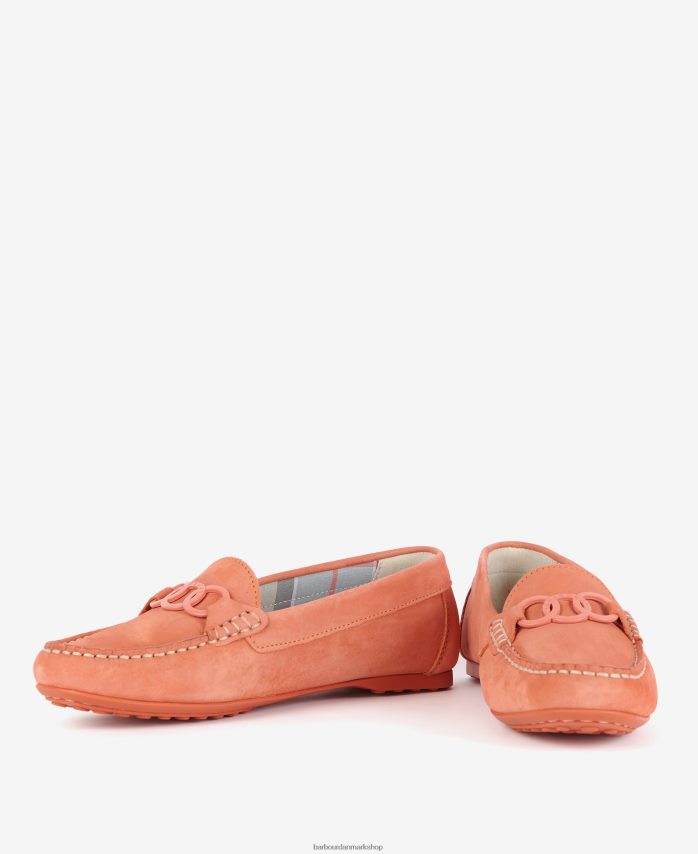 klassisk rød astrid køresko BR2BR22148 Kvinder Barbour fodtøj