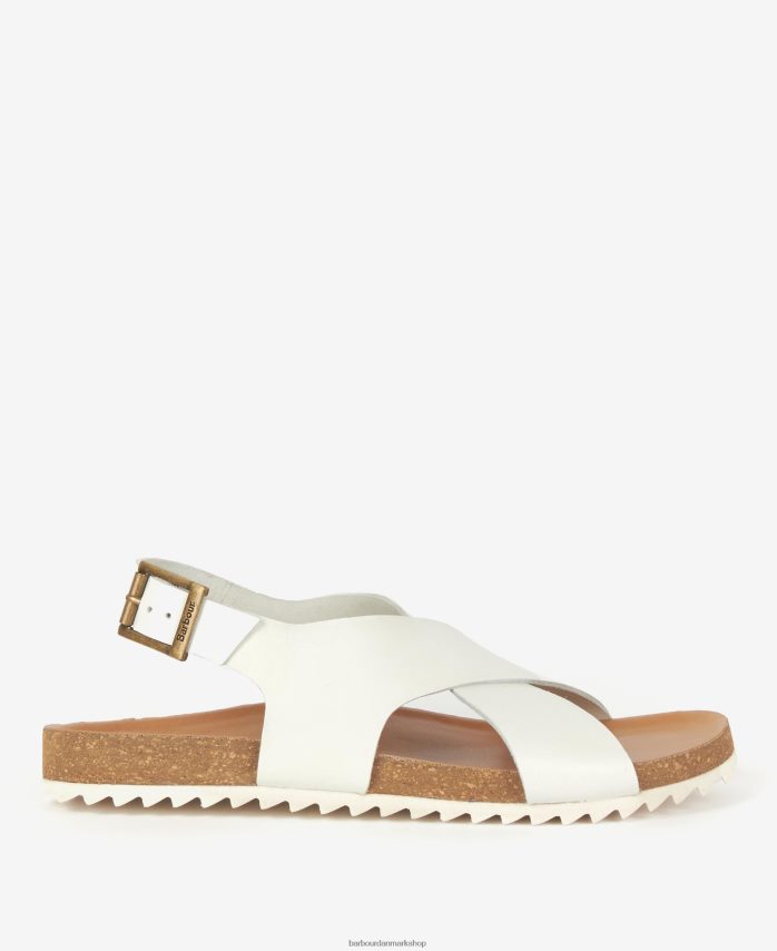 cognac rochelle sandaler med krydsende rem BR2BR22092 Kvinder Barbour fodtøj