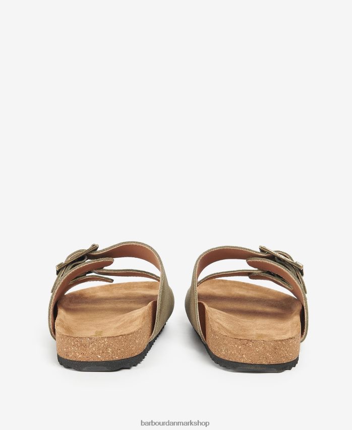 olivin ruskind allegra sandaler med to stropper BR2BR22113 Kvinder Barbour fodtøj