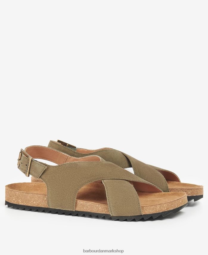 sølv pæon ruskind rochelle sandaler BR2BR22119 Kvinder Barbour fodtøj