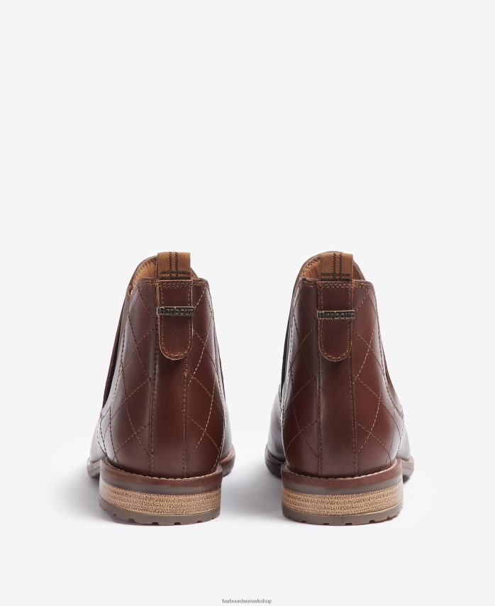 klassisk sort camelia diamant-quiltede chelsea støvler BR2BR22087 Kvinder Barbour fodtøj