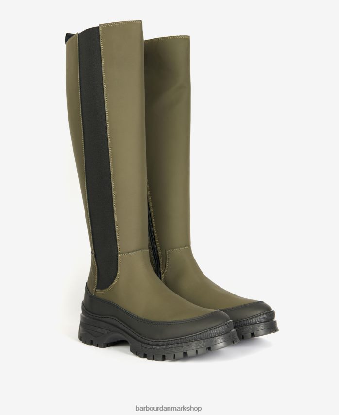 mørk kaki podiestøvler BR2BR22063 Kvinder Barbour fodtøj