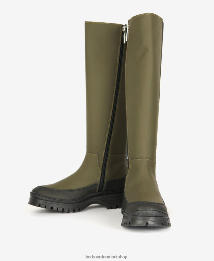 mørk kaki podiestøvler BR2BR22063 Kvinder Barbour fodtøj