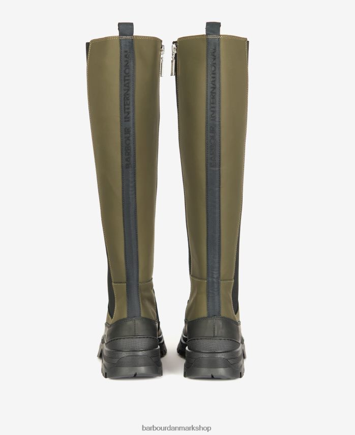 mørk kaki podiestøvler BR2BR22063 Kvinder Barbour fodtøj