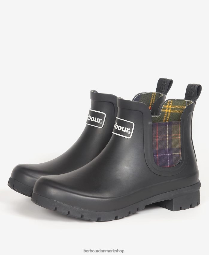 sort kingham wellingtons BR2BR22156 Kvinder Barbour fodtøj