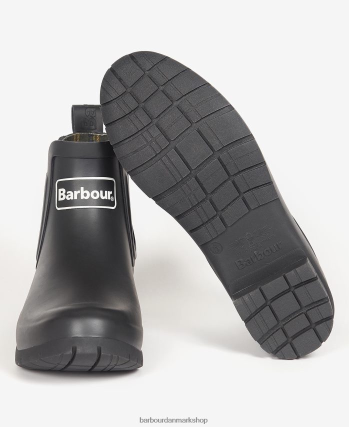 sort kingham wellingtons BR2BR22156 Kvinder Barbour fodtøj