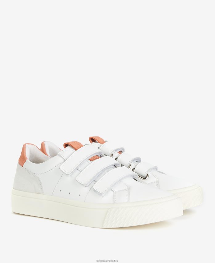 hvid/lavendel georgie sneakers med tre stropper BR2BR22137 Kvinder Barbour fodtøj