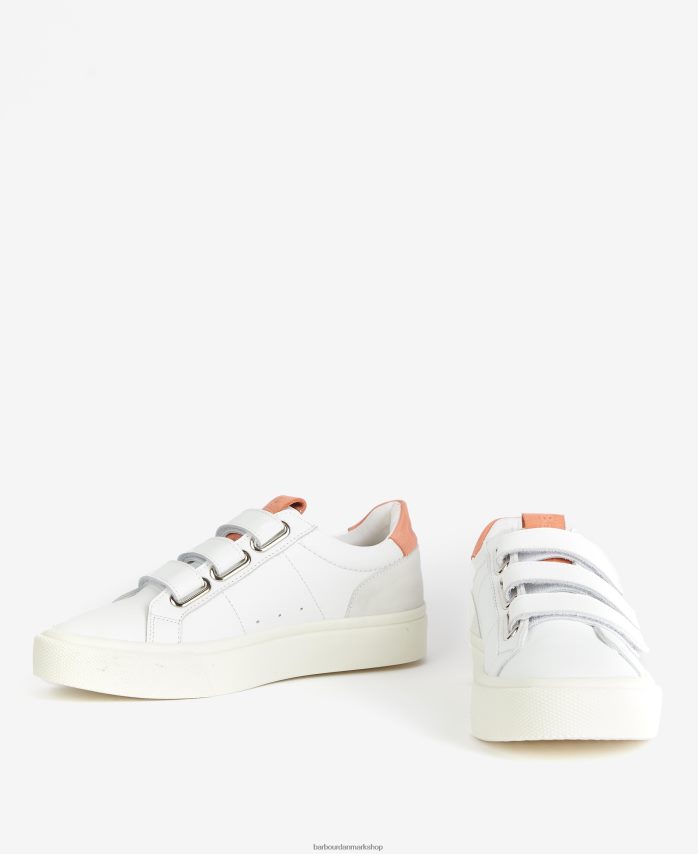 hvid/lavendel georgie sneakers med tre stropper BR2BR22137 Kvinder Barbour fodtøj