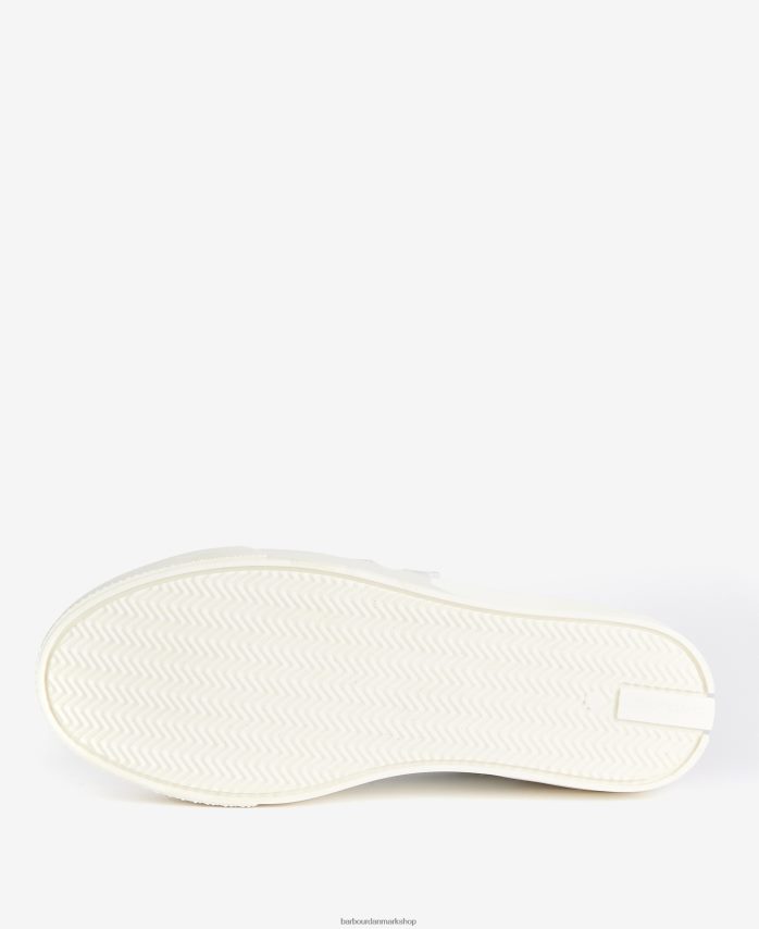 hvid/lavendel georgie sneakers med tre stropper BR2BR22137 Kvinder Barbour fodtøj