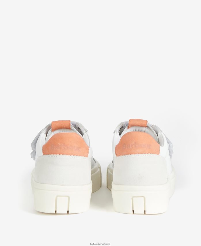 hvid/lavendel georgie sneakers med tre stropper BR2BR22137 Kvinder Barbour fodtøj