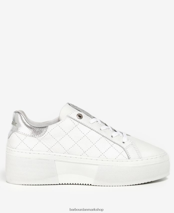 hvid/sølv pæon darla trænere BR2BR22125 Kvinder Barbour fodtøj