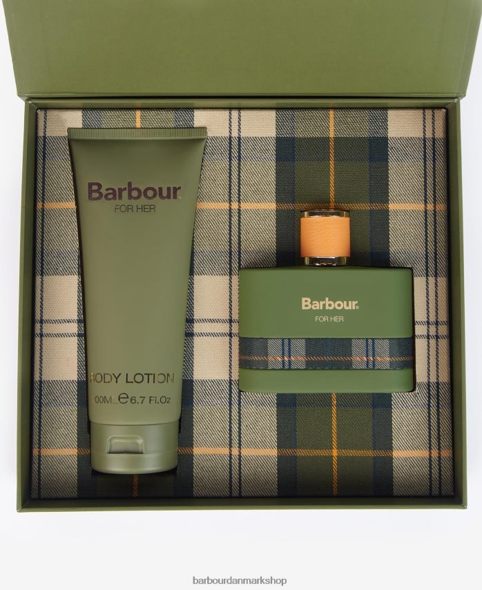 klassisk grøn for hendes parfume ferie duo gavesæt BR2BR22414 Kvinder Barbour tilbehør