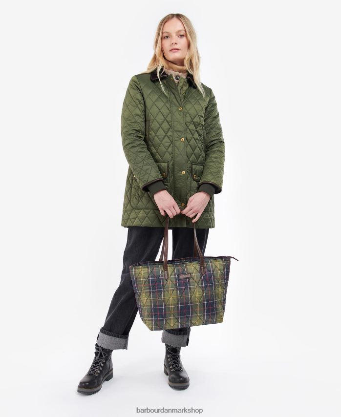 klassisk tartan Wetherham quiltet tartan-tote BR2BR22407 Kvinder Barbour tilbehør