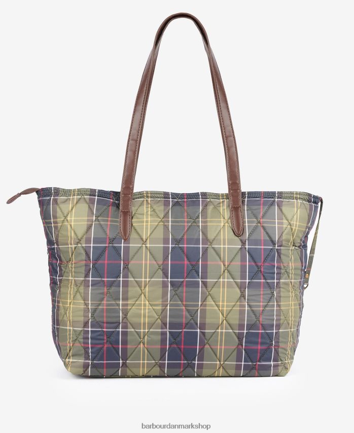 klassisk tartan Wetherham quiltet tartan-tote BR2BR22407 Kvinder Barbour tilbehør