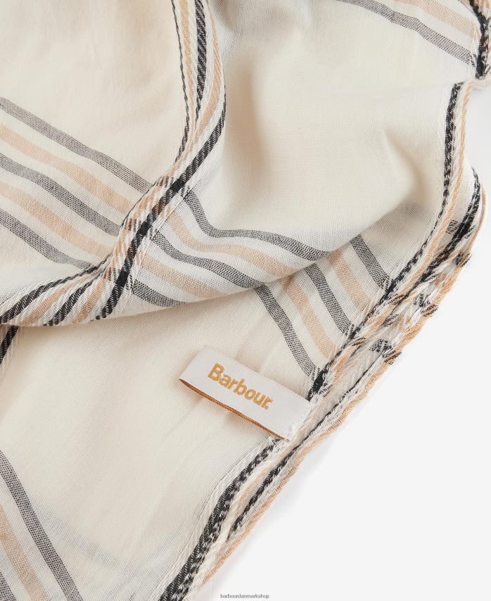 hviske hvid jade ternet tørklæde BR2BR22445 Kvinder Barbour tilbehør