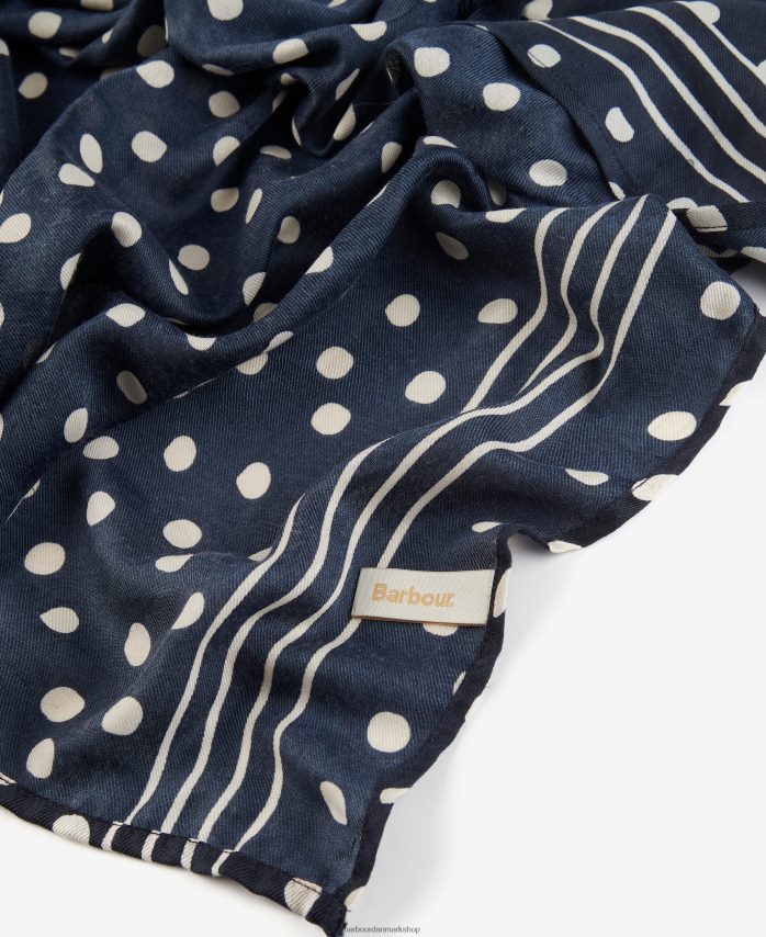 klassisk flåde polkaprikket strandkaftan BR2BR22460 Kvinder Barbour tilbehør