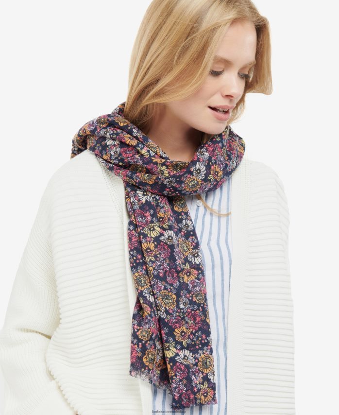 klassisk multi retro blomstret tørklæde BR2BR22448 Kvinder Barbour tilbehør